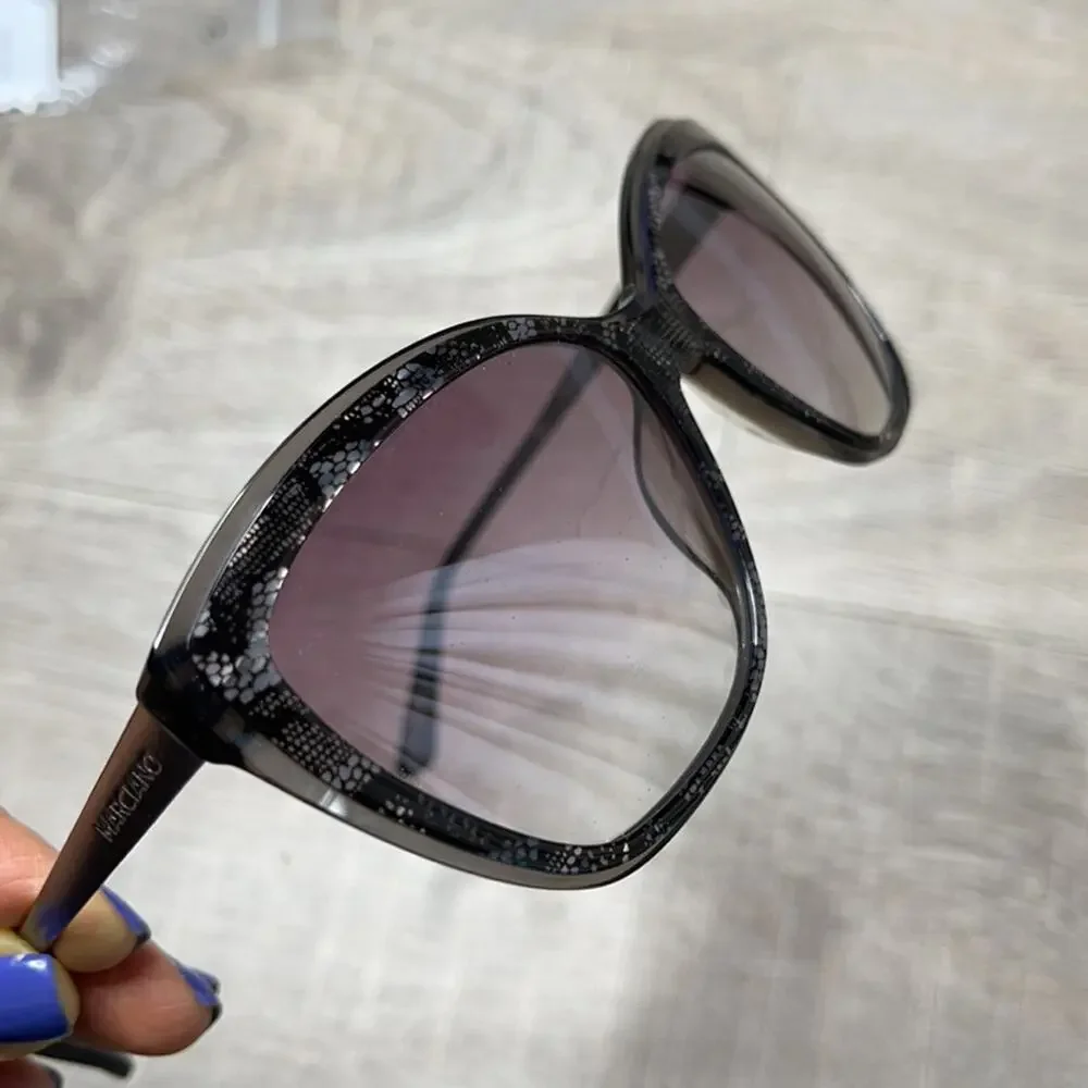 NWT MARCIANO Lace Cat Eye Sunglasses With Case